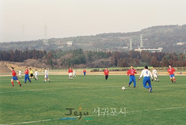 제주한라대학 여자축구단과 친선경기